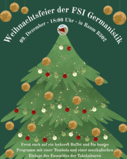 Zum Artikel "9.12.: Weihnachtsfeier der FSI GERMANISTIK"